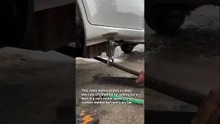 Don't Pay a Body Shop! DIY Rocker Panel Dent Puller Hack 🛠️