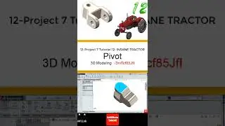 12- 3D Draft |Tractor|: pivot  #3d #solidworks #tutorial #cad #drawing #engineering  #automobile