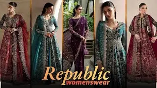 Republic Womenswear Luxury Festive 2026 ✨ Maria B Plum Chiffon Saree | New Arrivals 💜