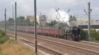 Merchant Navy charge on the ECML - 35018 British India Line | The White Rose - 15.07.23