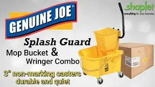Genuine Joe Splash Guard Mop Bucket/Wringer