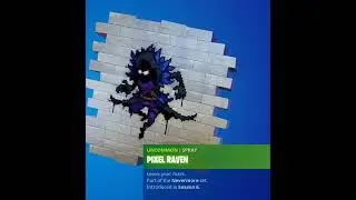 Fortnite Pixel Raven spray