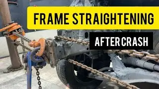 Front-End Crash Repair | Car Frame Straightening Process