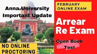 Anna University | Arrear ReExam Full Circular in Tamil | AU Retest | Online exam retest Pattern