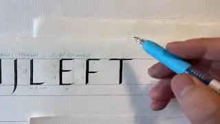 Introduction to Roman Calligraphy - Lesson 5: Group 1 (I, L, E, F, T, H, J, K)