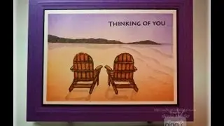 Framed Beach Scene