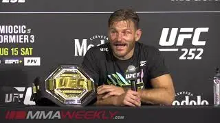 Stipe Miocic addresses Daniel Cormier eye poke  | UFC 252 Post-Fight Press Conference