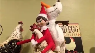 Olaf and Peppermint Frost Week Two {Elf On The Shelf}