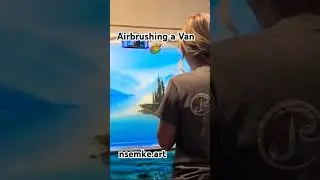 Airbrush by nsemke. Visit Instagram nsemke.art    #airbrush #painting #art #nature #artist  #custom