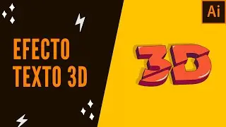 Texto 3D con Adobe Illustrator || Tutorial paso a paso