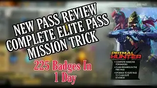 FREE FIRE NEW ELITE PASS REVIEW , COMPETE ELITEPASS MISSION TRICK 2019