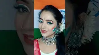 Indian Flag Inspired Makeup Look 🇮🇳❤️ #shorts #indianflagstatus  #shorts #makeup #youtubeshorts