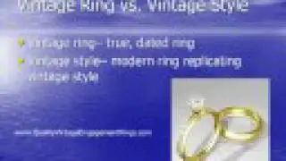Vintage Style Wedding Rings