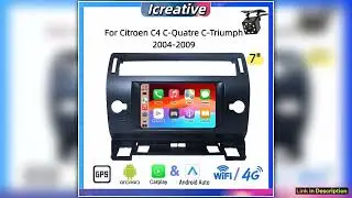 Car Radio Android for Citroen C4 CQuatre CTriumph 20042009 Carplay Multimedia 7 Player 2Din Stereo