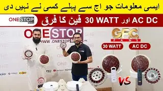 GFC FAN 30 Watt Inverter Vs AC DC 12 Volt Digital 30 watt fan Copper Best Inverter@OneStopMall.