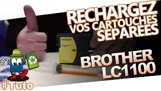 LC 1100 BROTHER, Rechargez les facilement ! Cartouches s&eacute;par&eacute;es.