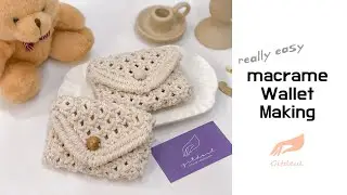 정말쉬운 마크라메 카드 지갑 만드는 방법 /How to make macrame wallet [gitdeul macrame] 집순이 집콕 취미 생활 추천
