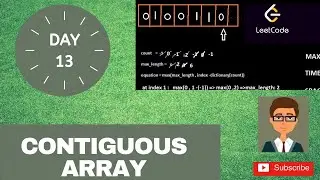 leetcode 525.contiguous array |  leetcode Day 13 challenge | python solution(Intuitive Explanation)