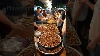 Overflowing Delicacies in a Vibrant Marketplace. #streetfood #foodnerd #shortvideo #food #eating