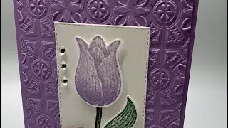 April Stamp N Share-Highland Heather Timeless Tulip Birthday