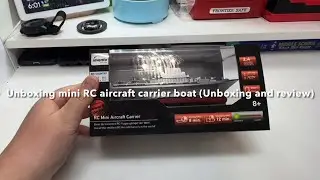 Unboxing mini RC aircraft carrier boat (Unboxing and review)