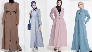 Latest burqa design turkish style abaya/ turkish coat abaya design