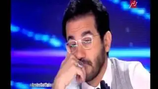 The golden buzzer for a blind person at Arabs Got Talent (translated)
