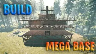 MEGA BASE THE FOREST / edificio principal / speedbuild / how to build / guia / construccion