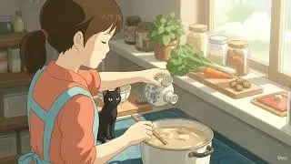 🍲✨ Cozy Miso Soup ASMR|Ghibli style 🌿🎧