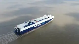 Portishead Drone: The Neptune Aegli sailing into the Royal Portbury Dock, Portishead filmed by Drone