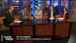 Beat The Press: Off-the-Record