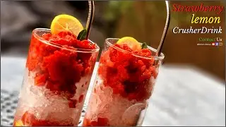 STRAWBERRY LEMON CRUSHER DRINK RECIPE |HOW TO MAKE STRAWBERRY LEMON CRUSHER DRINK |STRABERRY CRUSHER
