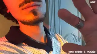 asmr | one hour of fast and aggressive looped hand sounds, movements and visuals