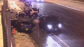 ISP: 3 killed, at least 5 injured in multiple crashes on I-57 NB in Calumet Park, lanes remain close
