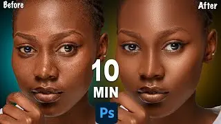 High-End Skin Retouching For Beginners Using Frequency Separation In 10 Minutes