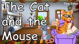 The Cat and the Mouse |Moral Story in English with Subtitles|Tiny Tales | 1 minute stories|Audiobook