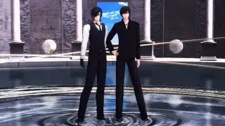 【MMD刀剣乱舞】 GLIDE 【sam式燭台切光忠 ＆ hzeo式太郎太刀短髪モデル】