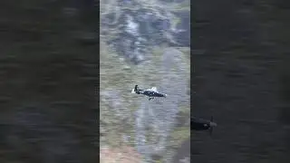 RAF Texan T1 Echos Off Valley Walls! In The Mach Loop #MACHLOOP #LFA7 #AVIATION #RAF #PLANESPOTTING