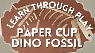 PAPER CUP DINO FOSSIL | Craft for Early Childhood Educators | Learn through play | Paléontologie