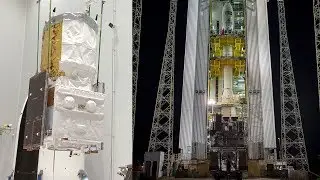 Vega ready to launch the Aeolus satellite
