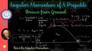 Angular Momentum of A Projectile thrown from ground at the highest point