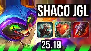 SHACO vs JARVAN IV (JGL) | 7 solo kills, Legendary, 43k DMG, 900+ games | KR Master | 25.19