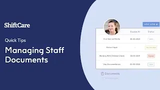 Managing Staff Documents, Reminders & Compliance