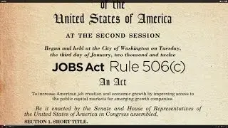 JOBS Act Rule 506(c) with Bill Carleton