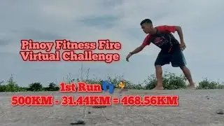 Unang Takbo sa lagablab #Athlete #Runner #Barefoot #Takbo #VirtualRun #PinoyFitness
