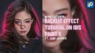 Neon Backlit Effect Tutorial using Ibis Paint X | Ibis Paint Tutorial | ft. Kim Jennie