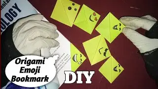 Origami Emoji Bookmark📑 Corner/ Diy Easy Paper Bookmark📑 Emoji #papercrafts #diy #handmade #trending