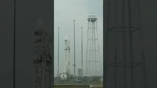 Antares Rocket Raised on Launch Pad #space #nasa #rocketleague