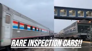 [HD] *3 FRA Inspection Cars in Amtrak Phase III* on Southwest Chief!! 1/10/2023