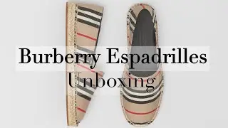 Burberry Espadrilles - UNBOXING